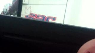 Australian Wife Teasing Truckers with Flashes on the Roadside