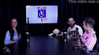 Alice Vasconcelos Strips In Lingerie Showing Big Tits And Talking About Bisexuality When Drunk