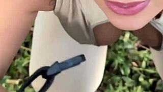 Asian beauty calls delivery guy for unprotected pussy fucking