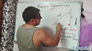 Asian student and teacher explore 45-degree sexual angle in bedroom! 📐😏