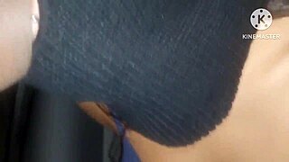 Colombian housewife watches husband with blonde friend in outdoor setting.