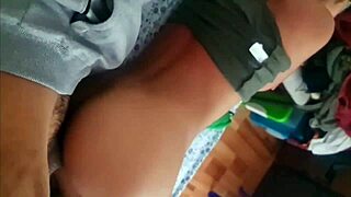 Cheating latina miranda bent over, unaware she's being recorded in pov