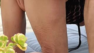 You know, these mature amateurs are getting it on right in the garden with some wild sex