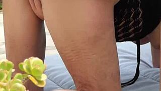 You know, these mature amateurs are getting it on right in the garden with some wild sex