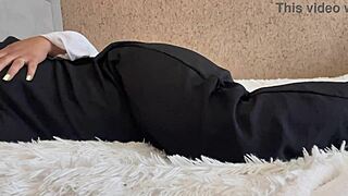 Arab Teen Shows Wet Pussy Without Panties