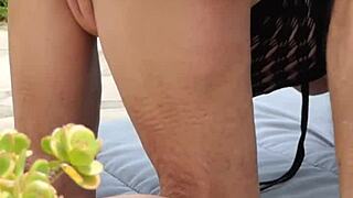 You know, these mature amateurs are getting it on right in the garden with some wild sex