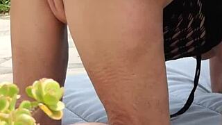 You know, these mature amateurs are getting it on right in the garden with some wild sex