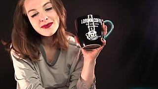 Morning yoga with lipstick and femdom humiliation