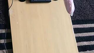 Homemade video of housewife