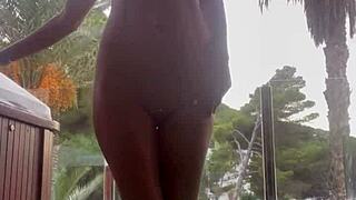 monika fox masturbates and squirts 😘 big tits solo fun