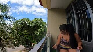 Haven't seen stepsister in so long, squeezed her white booty after she changed into something comfortable