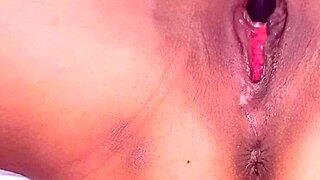 Cute Latina Teen Squirts Cum into Mouth in Close-Up Muff Diving.