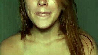 Roughly fucking red-haired bitch with small tits, pussy pouring