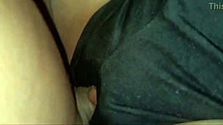 Fucking big girl until her shaved pussy orgasms and squirts wet juices