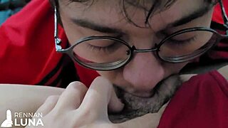 Hot brazilian novinha gives wet pussy to monster cock.