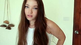 Stepsister shares hotel bed with me