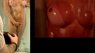 tomando aquele banho gostoso e provocando o fotógrafo