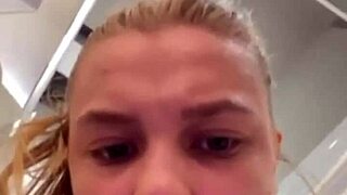 Fingering Shaved Pussy In Public With Big Tits And Amateur Masturbation