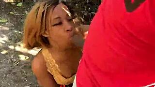 Milf's Passionate Deepthroat Quickie On The Beach