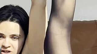 Neighbor spots solo masturbation!