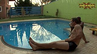 tarado por calcinha, brunette latina milf with cumshot facial