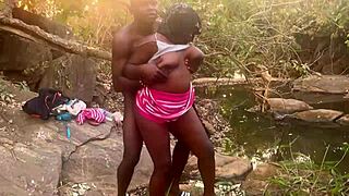 perfect boobs village girl fucked in the stream