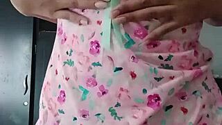 Latina model strips innocently