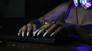 our dear alice relaxes us with her beautiful asmr keyboard sounds