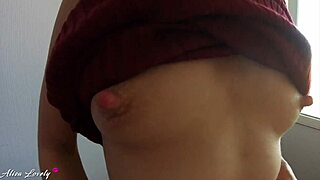 Stranger Blonde In Dress And Stockings Skillfully Sucks Cock And Fucks Hard Standing Doggy Style - Amateur Couple Sex POV