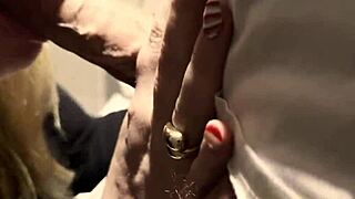 Blonde Sucks Cock In Club Toilet, Then Fucked