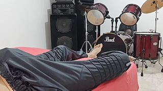 Man Engages In Personal Activity Before Camera