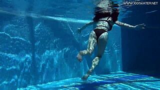 Sheril blossom enjoys hot russian underwater adventure