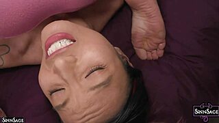 Sinn Sage Wrestles Asia Perez Naked