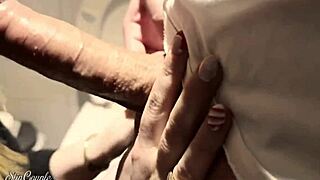 Blonde Sucks Cock In Club Toilet, Then Fucked