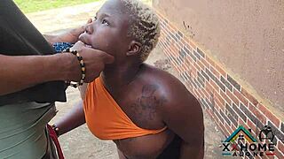 naughtiest slutty queen received hot doggy from big fat cock and get cum all over her face