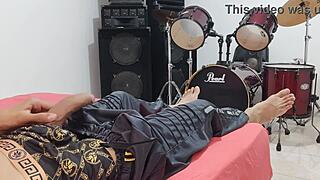 Man Engages In Personal Activity Before Camera