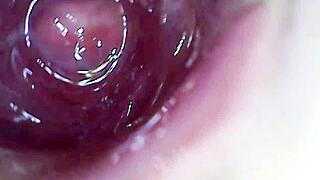 Camera captures my juicy pussy with dildo until i cum.