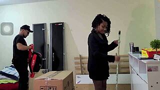 I feel guilty making boyfriend cuckold, fucking helper at home