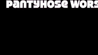 Mature Milf In Pantyhose Fetish Worship With Nylon Legs And Toes