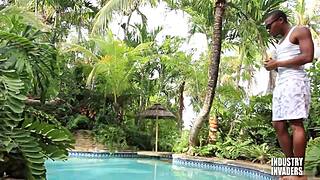 milf encounters two huge black cocks outdoors