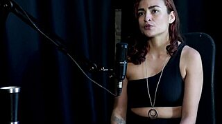 i'm showing off my blowjob skills and sucking bia hot's tits in this sheer red lingerie, oops