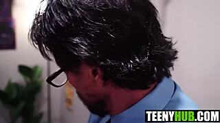 i got caught with skirt up by professor, then he fucked us both