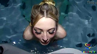 Cheating girlfriend sucks monster cock outdoors.