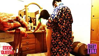 Hey, there's so much wrestling and hard fucking in the ring with this curvy Latina babe! 💪🍑