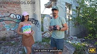 Hunt4k Brunette With Small Tits Enjoys Anal Fuck With Stranger Outdoors