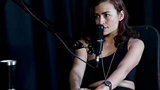 i'm showing off my blowjob skills and sucking bia hot's tits in this sheer red lingerie, oops