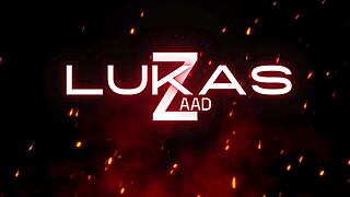 nicoly mattos gets naked in office while lukas works