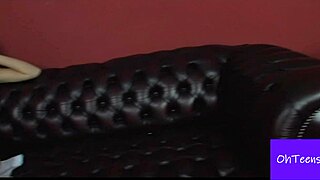 blonde teen zdenka and her roommate ratibor having first time sex at work