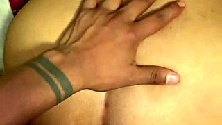 Latina wife bent over in doggystyle amateur sex.