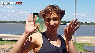 sadira hotwife cumwalking in public with monster cock, full erotikaxxx scene